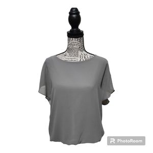 Grey Dress Blouse